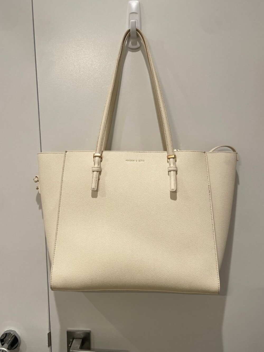 CHARLES KEITH work tote cream color